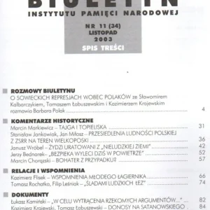 Bestseller Biuletyn Instytutu Pamięci Narodowej nr 11(34)2003