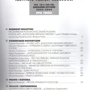 Premium Biuletyn Instytutu Pamięci Narodowej nr 12-1(35-36)2003-4