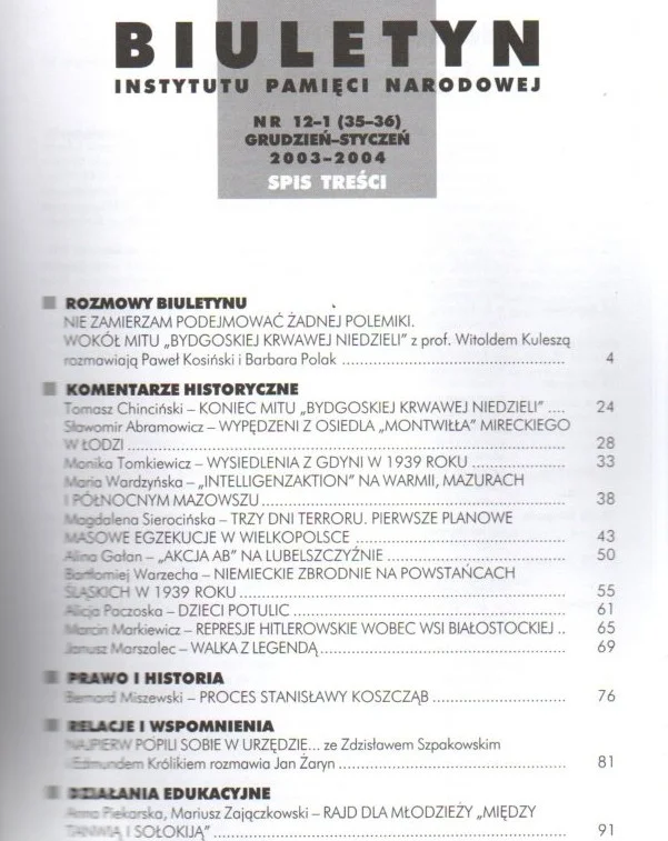 Premium Biuletyn Instytutu Pamięci Narodowej nr 12-1(35-36)2003-4