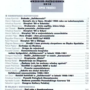 Biuletyn Instytutu Pamięci Narodowej nr 9-10(118-119)2010: Solidarność (plus płyta z filmem Ronotnicy 80) Cena promocyjna