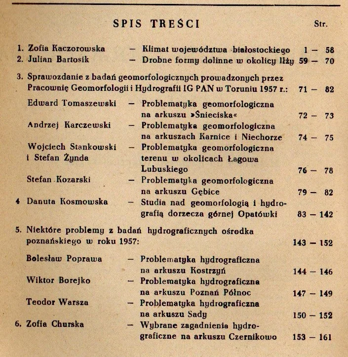 Dokumentacja geograficzna. Zeszyt nr 6 Tylko do końca tygodnia