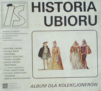 Historia ubioru. Album dla kolekcjonerów IS (pusty, bez naklejek) Premium