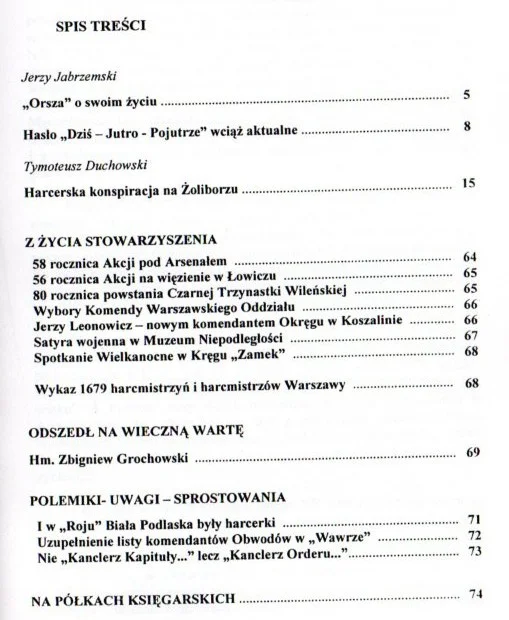 Promocja Materiały historyczne stowarzyszenia Szarych Szeregów - nr 56