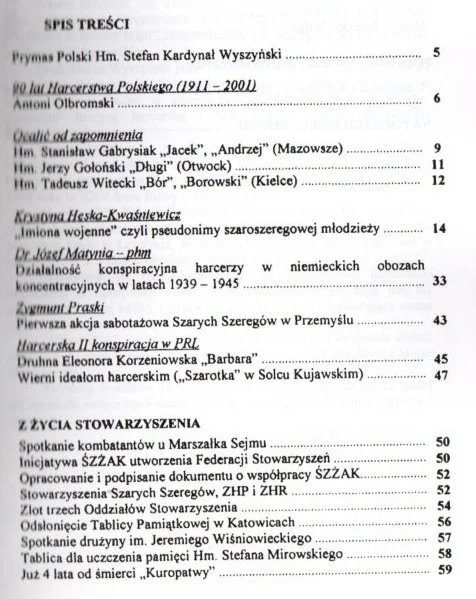 Darmowy zwrot Materiały historyczne stowarzyszenia Szarych Szeregów - nr 57