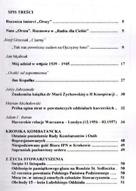 Ograniczona ilość Materiały historyczne stowarzyszenia Szarych Szeregów - nr 59