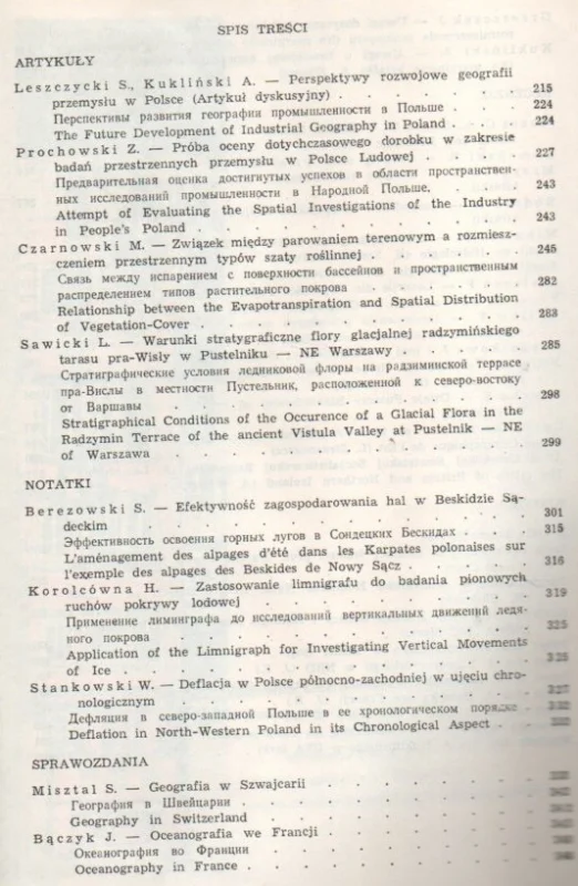 Ostatnie sztuki Przegląd geograficzny. Kwartalnik. Tom XXXVI, zeszyt 2
