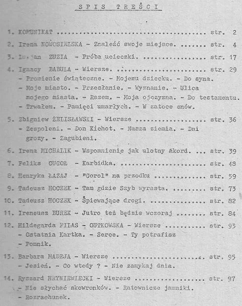 Zniżka Zeszyty sląskie. Pismo warsztatowe -nr 9, wrzesień 1985