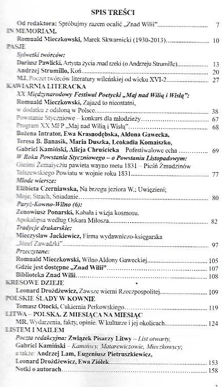 Darmowy zwrot Znad Wilii nr 2(54)2013