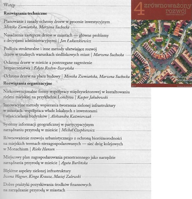 Zrównoważony rozwój. Zastosowania - nr 4. Przyroda w mieście Kup online