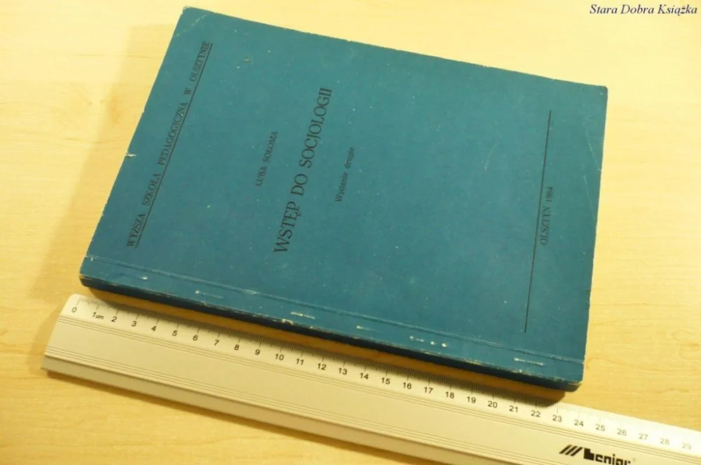 WSTĘP DO SOCJOLOGII - Luba Sołoma (Wyd II 1984) Oferta