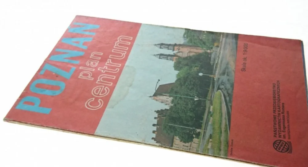 Wyjątkowa oferta POZNAŃ PLAN CENTRUM 1:9000 (Wydanie II 1988)