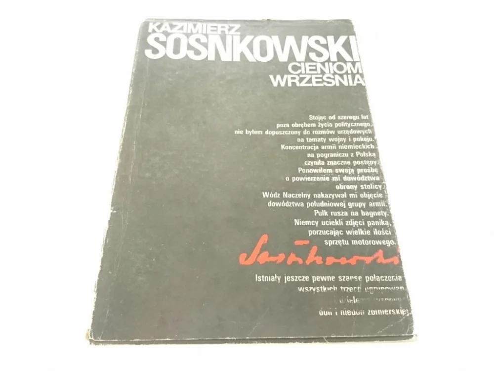 Oferta CIENIOM WRZEŚNIA - Kazimierz Sosnkowski (1988)