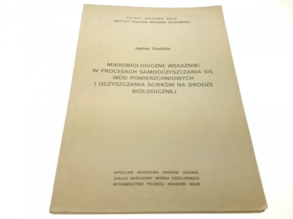 MIKROBIOLOGICZNE WSKAŹNIKI... - Szulicka (1980) Hit sprzedaży