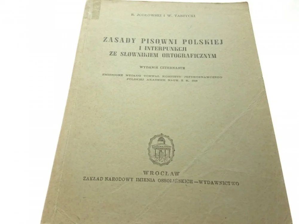 Dodaj do koszyka ZASADY PISOWNI POLSKIEJ I INTERPUNKCJI... (1961)