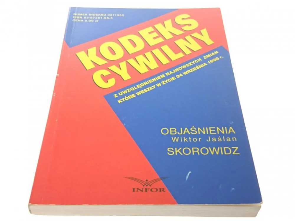 KODEKS CYWILNY Z UWZGLĘDNIENIEM.... (1998) Hit sprzedaży
