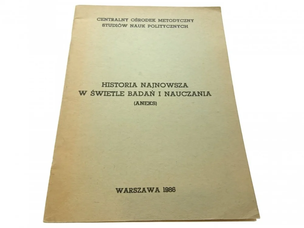 Premium HISTORIA NAJNOWSZA W ŚWIETLE BADAŃ I NAUCZANIA