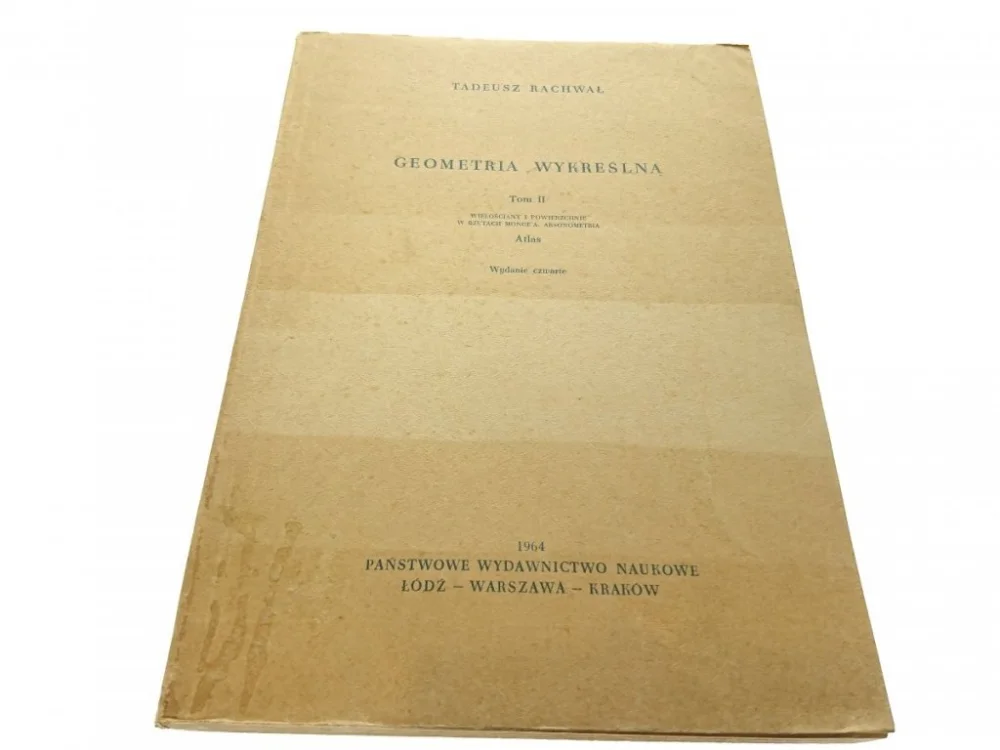 GEOMETRIA WYKREŚLNA TOM II ATLAS - Rachwał (1964) Zniżka
