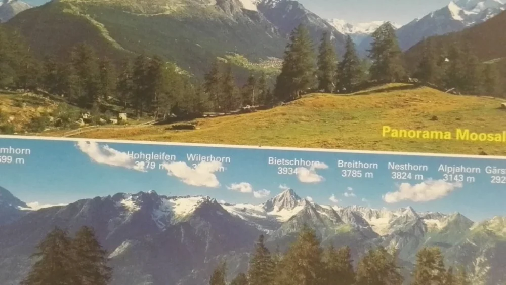 Zniżka PANORAMA MOOSALP OBERHALB TORBEL UND BURCHEN