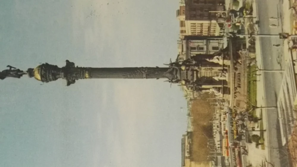 BARCELONA. MONUMENTO A CRISTÓBAL COLÓN Cena promocyjna