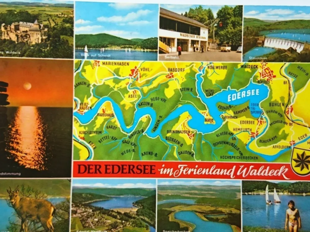DER EDERSEE IM FERIENLAND WALDECK Ostatnie sztuki
