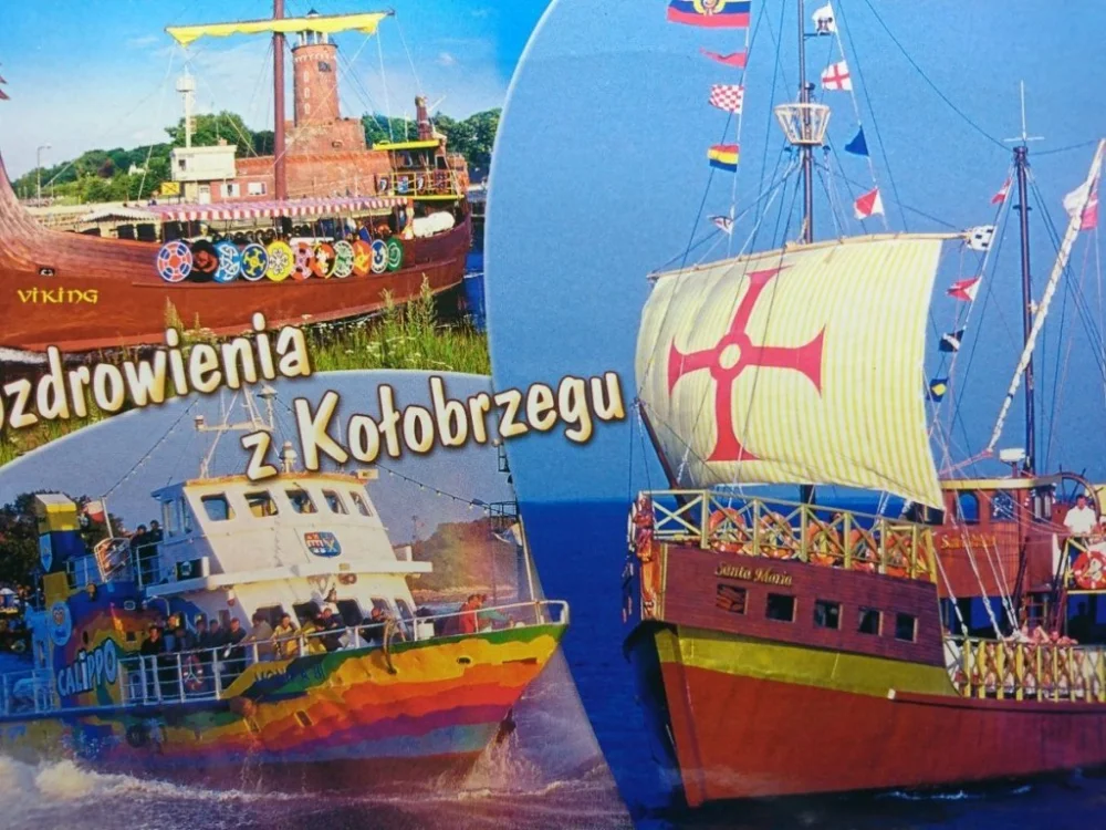 Dostępne od ręki POZDROWIENIA Z KOŁOBRZEGU.ŻEGLUGA PASAŻERSKA