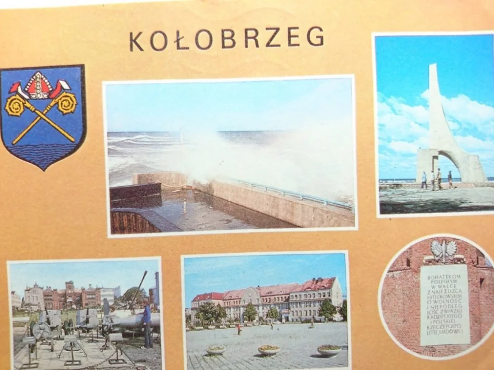 KOŁOBRZEG. FALOCHRON. POMNIK ZAŚLUBIN FOT ŚWIETLIK Cena promocyjna