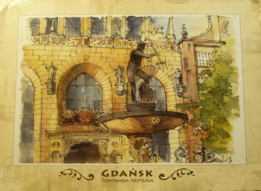 GDAŃSK - FONTANNA NEPTUNA RYS. KATARZYNA TOMALA Ograniczona ilość