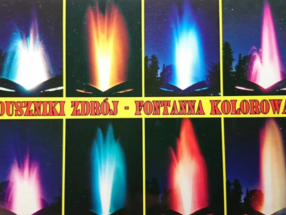 DUSZNIKI ZDRÓJ. FONTANNA 'KOLOROWA' Rabat