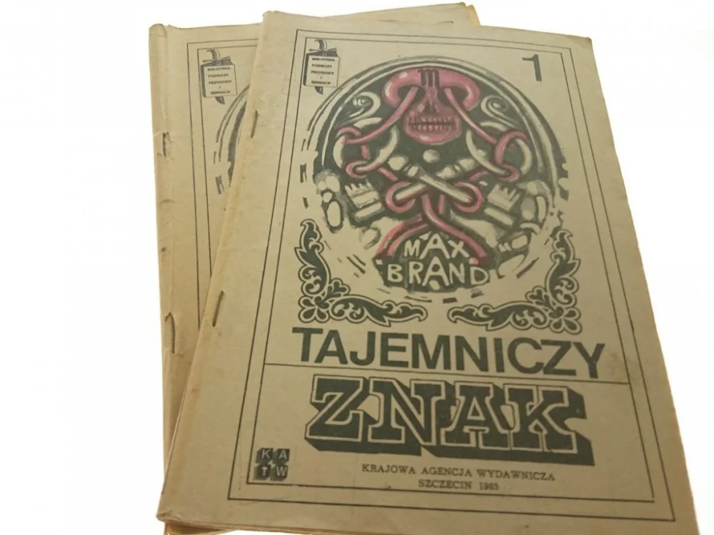 Premium TAJEMNICZY ZNAK TOM I i II - Max Brand 1985