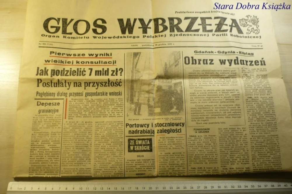 GŁOS WYBRZEŻA NR 306 GDAŃSK 28 GRUDNIA 1970 Cena promocyjna