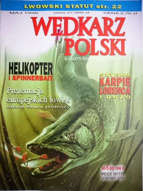 WĘDKARZ POLSKI 5-1996 Zniżka