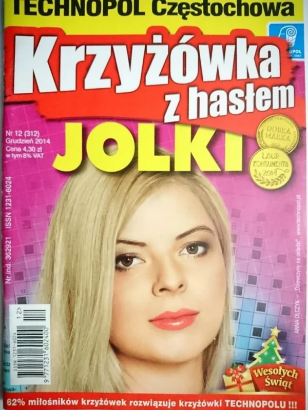 KRZYŻÓWKA Z HASŁEM JOLKI 12-2014 Nowość