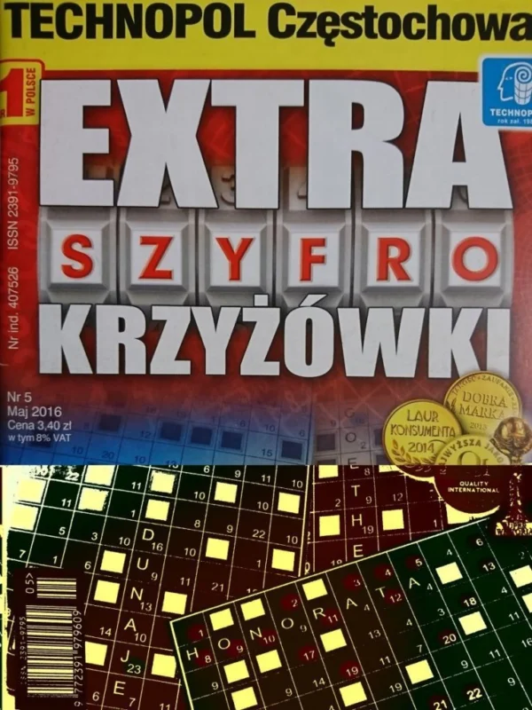 EXTRA SZYFRO KRZYŻÓWKI 5-2016 Rabat