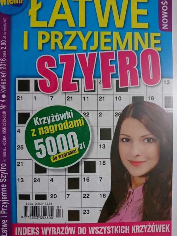 WIEM! ŁATWE I PRZYJEMNE SZYFRO 4-2016 Super okazja