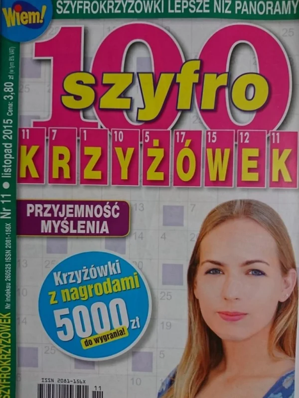 Zamów teraz WIEM! 100 SZYFRO KRZYŻÓWEK 11-2015