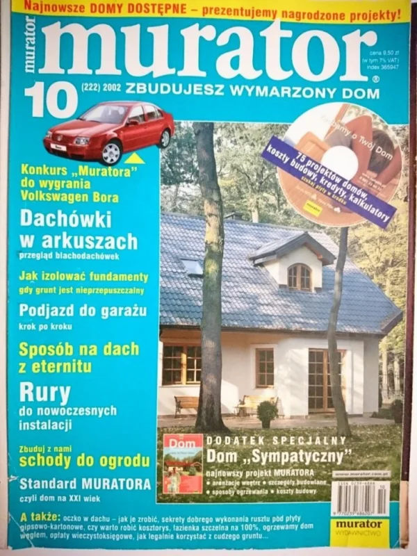 Ograniczona ilość MURATOR 10-2002 BEZ PŁYTY