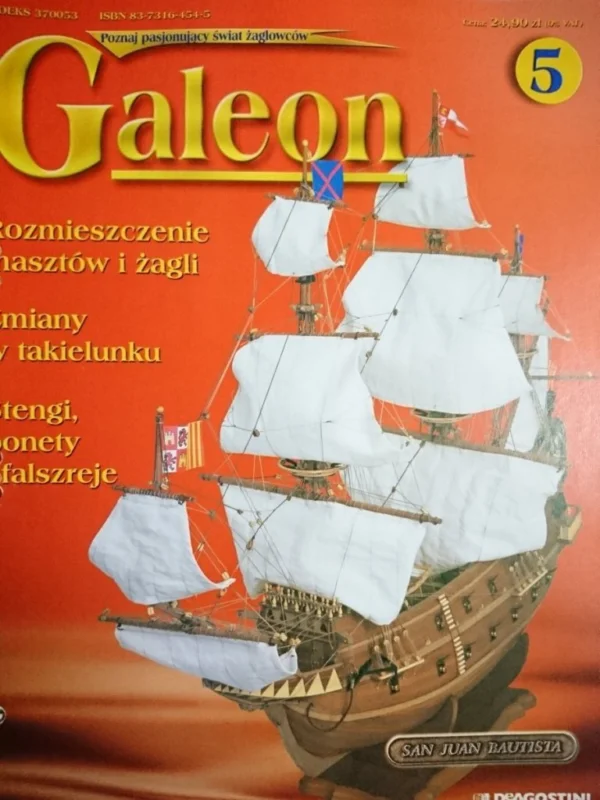 Oferta czasowa GALEON 5 ROZMIESZCZENIE MASZTÓW I ŻAGLI (2003)