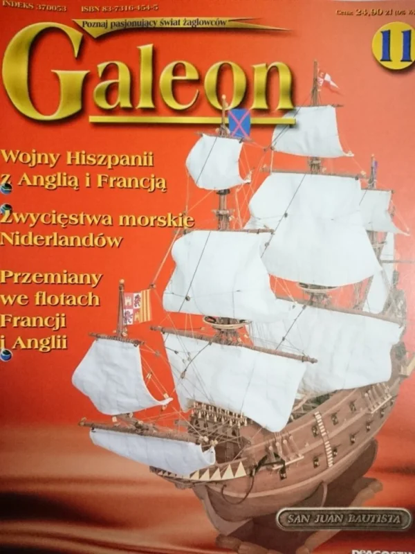 Wyjątkowa oferta GALEON 11 WOJNY HISZPANII Z ANGLIĄ I FRANCJĄ 2003