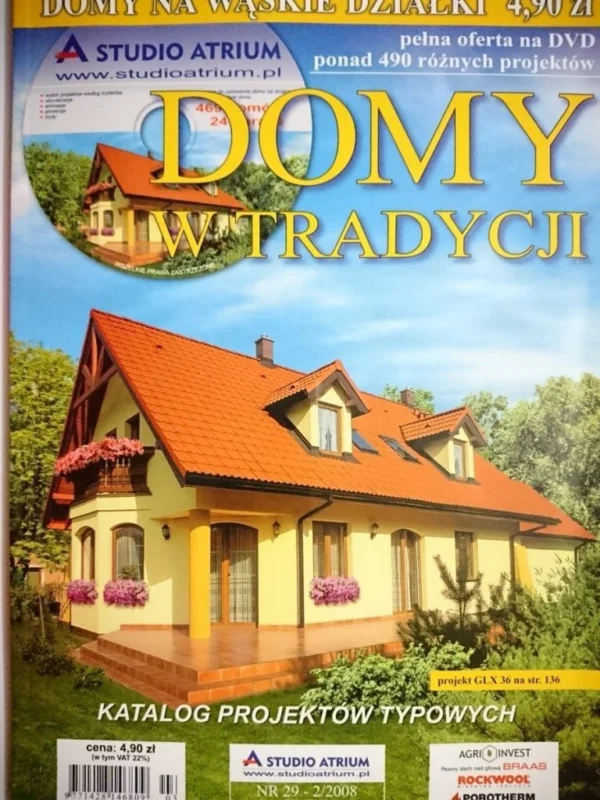 DOMY W TRADYCJI + PŁYTA CD 2-2008 Niska cena
