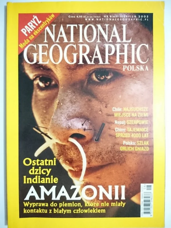 NATIONAL GEOGRAPHIC POLSKA 8-2003 Hit sprzedaży