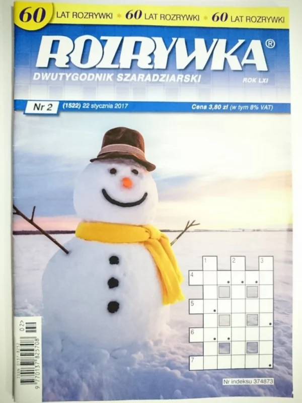 Kup online ROZRYWKA DWUTYGODNIK SZARDZISTY Nr. 2 (1522) 22-01-2017