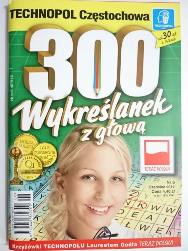 300 WYKREŚLANEK Z GŁOWĄ 6-2017 Wyjątkowa oferta