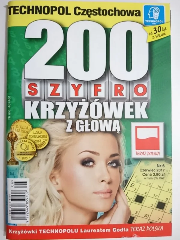 200 SZYFRO KRZYŻÓWEK Z GŁOWĄ 6-2017 Wysoka jakość