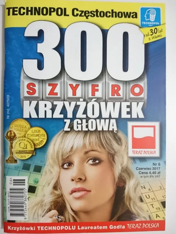 Bezpieczne zakupy 300 SZYFRO KRZYŻÓWEK Z GŁOWĄ 6-2017
