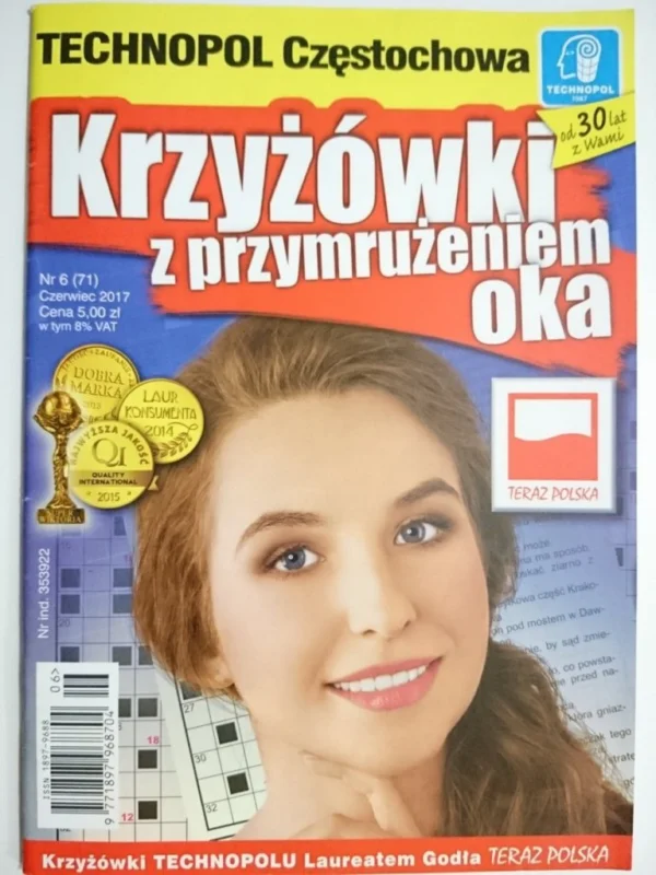Nowy KRZYŻÓWKI Z PRZYMRUŻENIEM OKA 6-2017