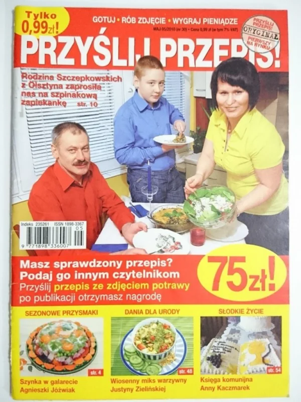 Wyjątkowa oferta PRZYŚLIJ PRZEPIS 5-2010