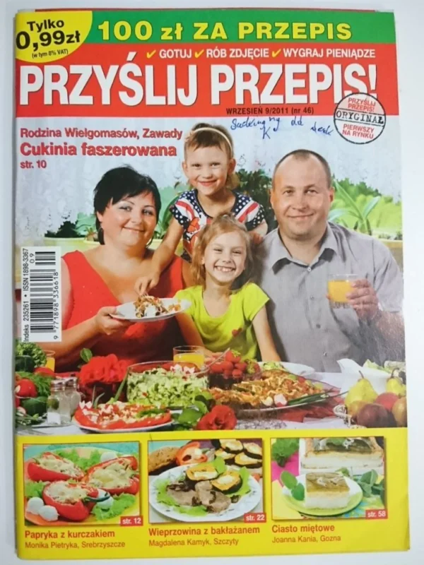 Wysoka jakość PRZYŚLIJ PRZEPIS 9-2011