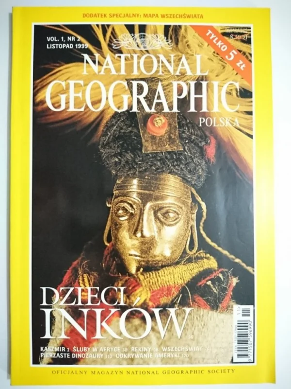 Wysoka jakość NATIONAL GEOGRAPHIC POLSKA 11-1999