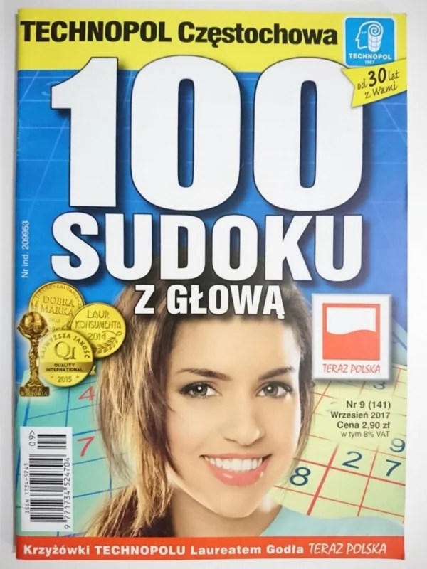Szybka wysyłka 100 SUDOKU Z GŁOWĄ 9-2017