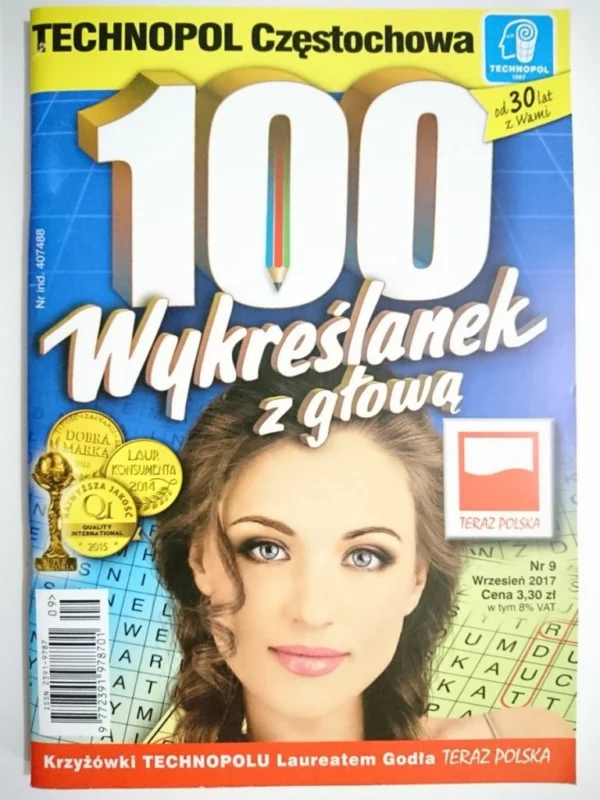 Dostępne od ręki 100 WYKREŚLANEK Z GŁOWĄ 9-2017